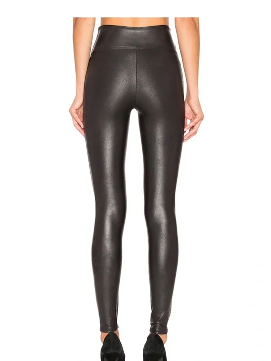 SPANX High-Waist Faux Leather Black Leggings Women’s Size Large NWOT - Picture 3 of 8